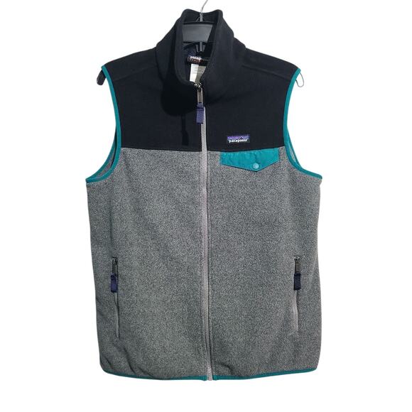 Patagonia Other - Patagonia Men's Lightweight Synchilla Snap-T Vest Black Gray Medium 25500 S15